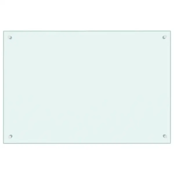Köögi pritsmekaitse karastatud klaasist, valge, 90 x 60 cm – 2