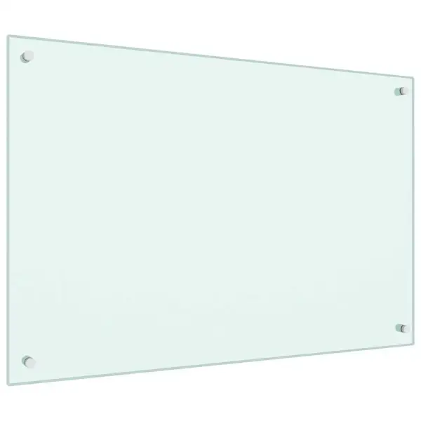 Köögi pritsmekaitse karastatud klaasist, valge, 90 x 60 cm – 5