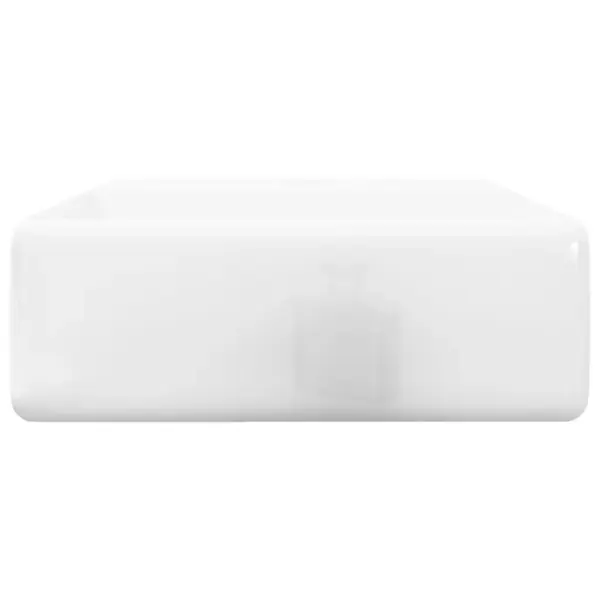 Kandiline keraamiline vannitoavalamu kraaniauguga, valge, 38 x 30 cm – 5