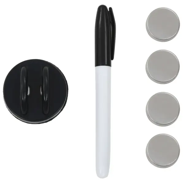 Seinakinnitusega valge klaasist magnettahvel, 120 x 60 cm – 4