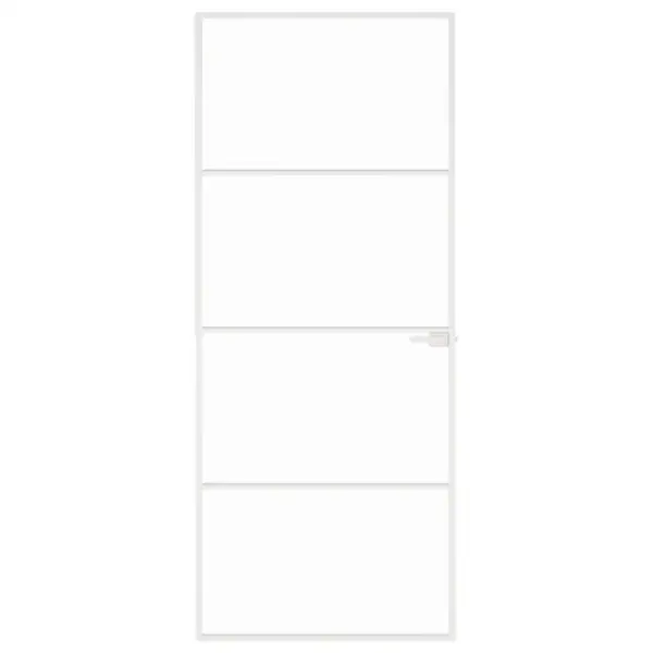 Valge karastatud klaasist siseuks alumiiniumraamiga, 83 x 201,5 cm – 3