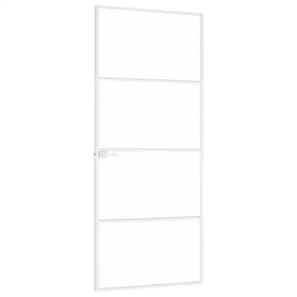 Valge karastatud klaasist siseuks alumiiniumraamiga, 83 x 201,5 cm – 4