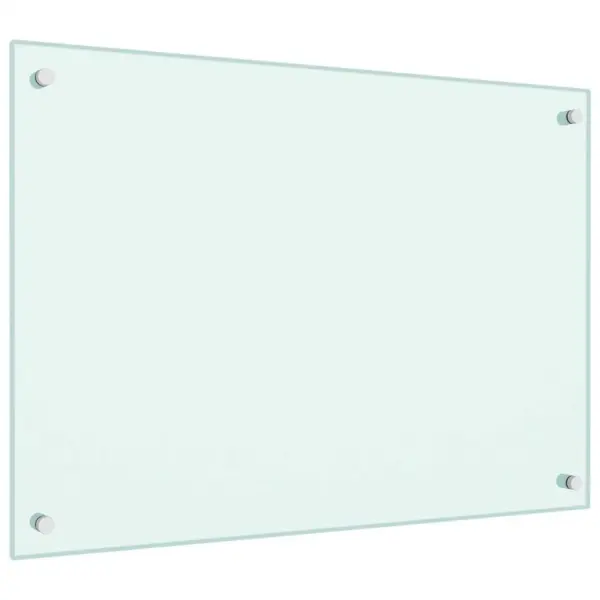 Valge karastatud klaasist köögi pritsmekaitse, 70 x 50 cm – 5
