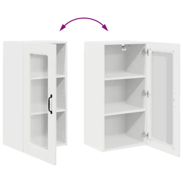 Valge köögiseinakapp Kalmar, 2 tk, tehispuit, 40 x 31 x 80 cm – 12