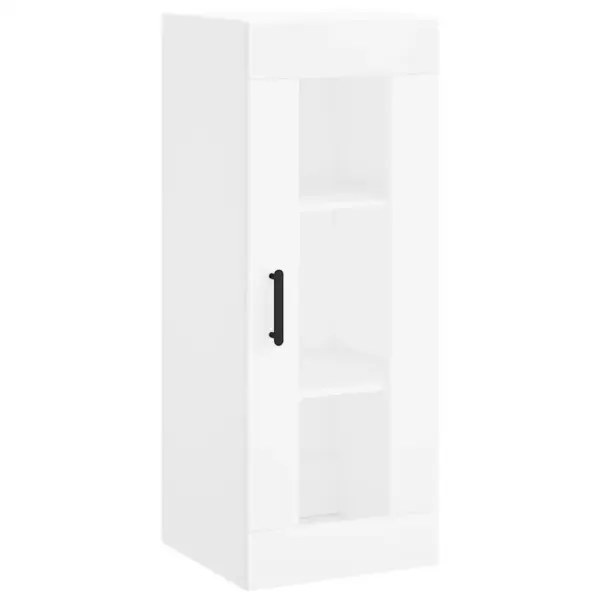 Kõrge hoiukapp metalljalgadel, valge tehispuit, 34,5 x 34 x 180 cm – 7