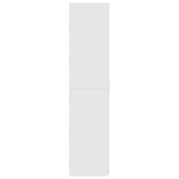 Kõrge hoiukapp ustega, valge tehispuit, 80 x 42,5 x 185 cm – 5