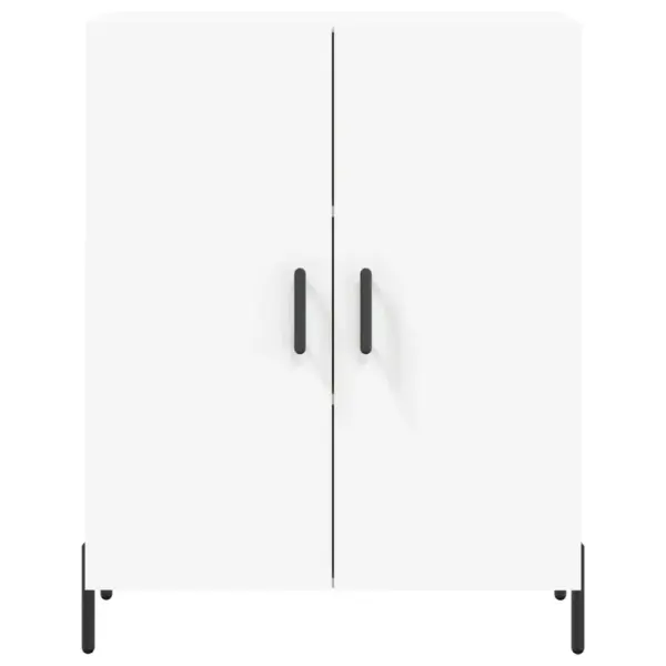 Valge kõrge kapp avatud riiulitega, tehispuit ja metall, 69,5 x 34 x 180 cm – 8