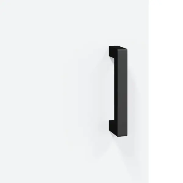 Valge kõrge kapp avatud riiulite ja klaasuksega, 69,5 x 34 x 180 cm, tehispuit – 11