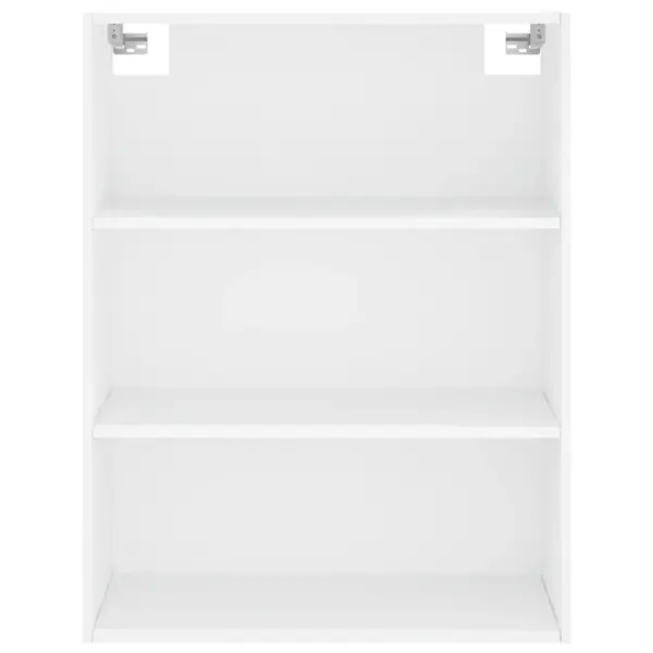 Valge kõrge kapp avatud riiulite ja klaasuksega, 69,5 x 34 x 180 cm, tehispuit – 6