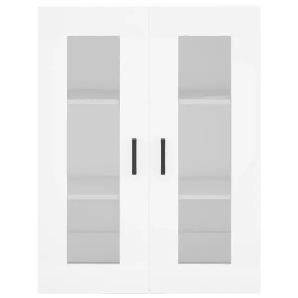 Kõrge kapp klaasuste ja metalljalgadega, valge, 69,5 x 34 x 180 cm – 6