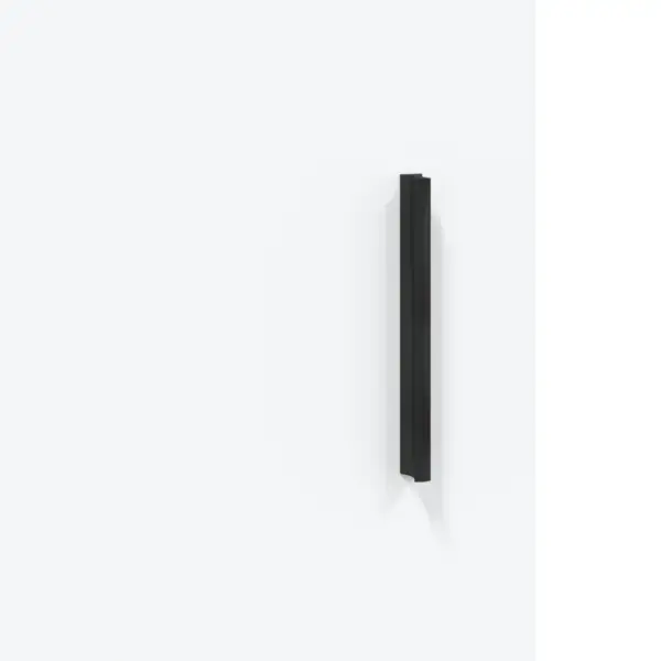 Kõrge kapp avatud riiulite ja ustega, valge tehispuit, metalljalad, 69,5 x 34 x 180 cm - 10