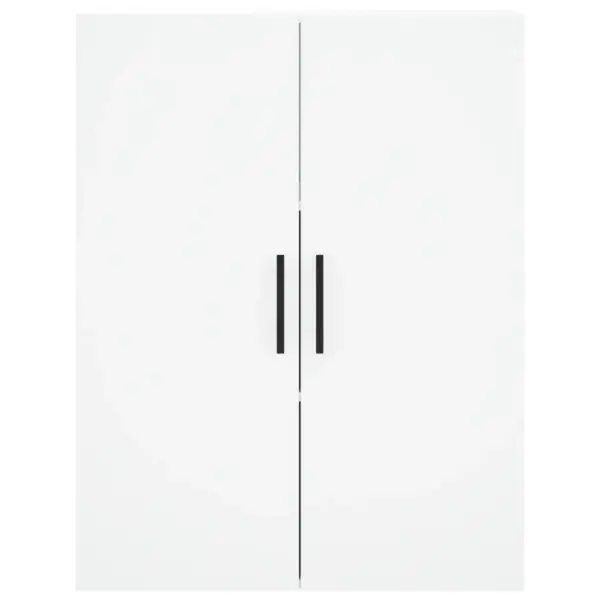 Valge kõrge kapp tehispuidust ja metalljalgadega, 69,5 x 34 x 180 cm – 6