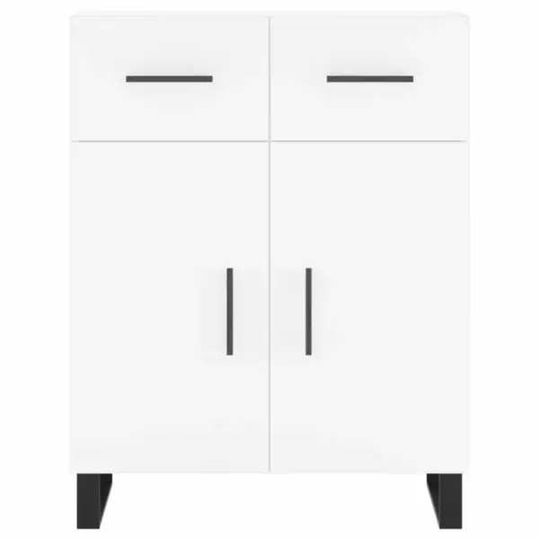 Valge kõrge kapp metalljalgadel, tehispuit, 69,5 x 34 x 180 cm – 8