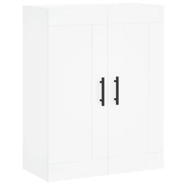 Kõrge kapp uste ja metalljalgadega, valge tehispuit, 69,5 x 34 x 180 cm – 5