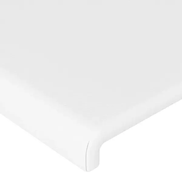 Valge kunstnahast voodipeats tiibadega, reguleeritava kõrgusega, 103 x 23 x 78/88 cm – 5