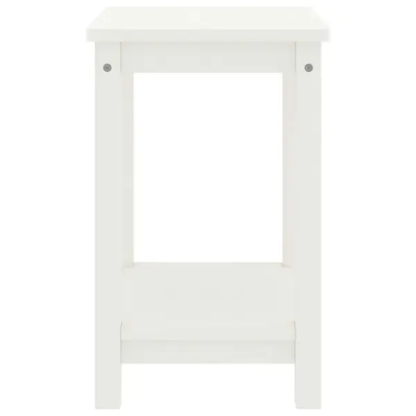 Valge männipuidust öökapp alumise riiuliga, 35 x 30 x 47 cm – 3