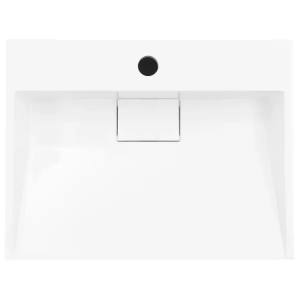 Valge mineraalvalamu kraaniavaga, 50 x 38 x 13 cm, kapipealne või seinale - 4