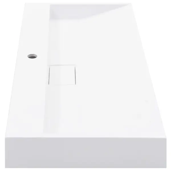 Valge mineraalvalamist valamu kraaniavaga, 100 x 46 x 11 cm – 5