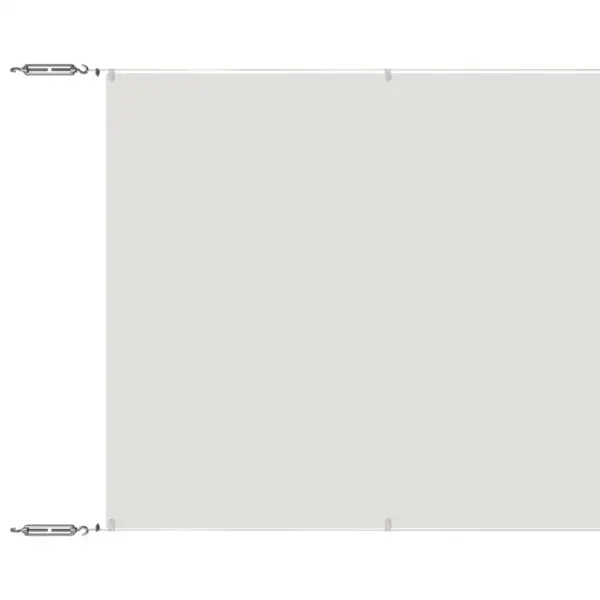 Pergolavarikatus terrassile, valge oxford-kangas, 140 x 600 cm – 2