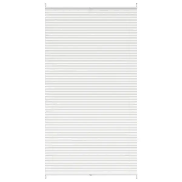 Plisseekardin aknale, valge kreppkangas, 110 x 200 cm, klambritega paigaldus – 2