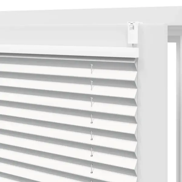 Valge plisseekardin klambrikinnitusega, 50 x 100 cm – 7