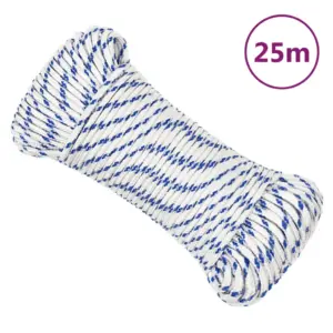 Polüpropüleenist paadiköis, valge, 3 mm, 25 m
