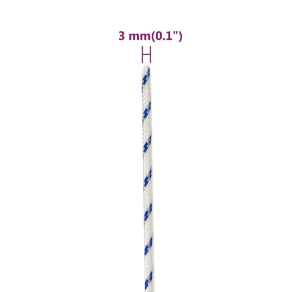 Paadiköis kergeteks kinnitus- ja abitöödeks, valge polüpropüleen, 3 mm, 50 m - 6