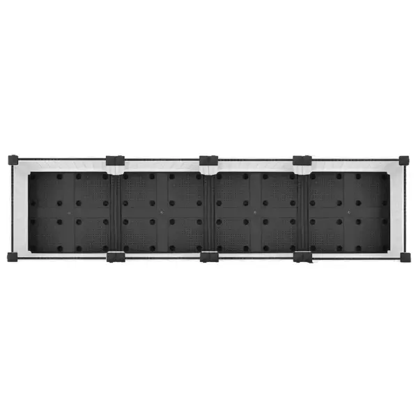 Valge polüpropüleenist taimelava rotangimustriga, 160 x 40 x 71 cm – 5