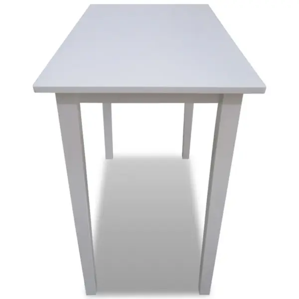 Valge puidust baarilaud MDF lauaplaadiga, 110 x 60 x 90,8 cm - 3