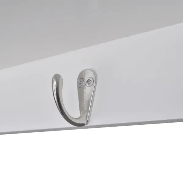 Valge puidust köögi seinakapp sahtlite ja konksudega, 90,5 x 22,5 x 70,3 cm – 6