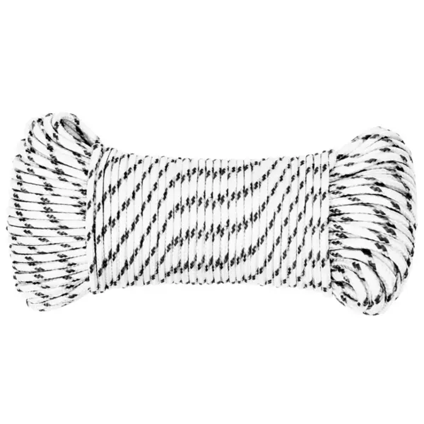 Punutud polüester paadiköis, valge, 5 mm x 100 m – 2