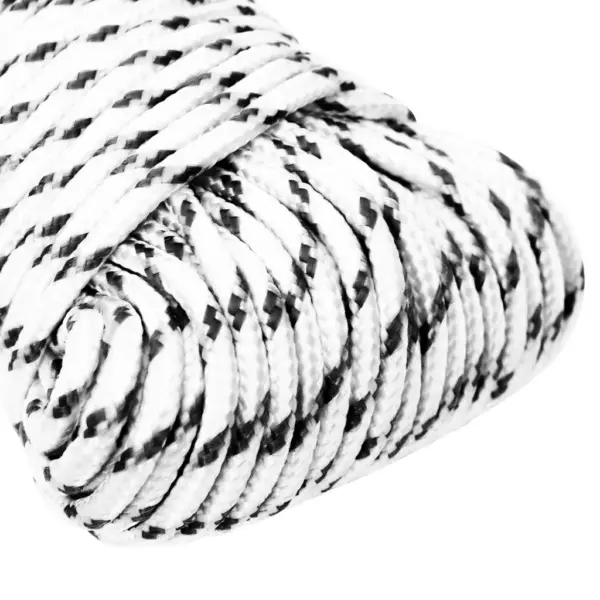 Punutud polüester paadiköis, valge, 5 mm x 100 m – 3