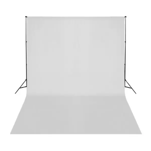 Valge puuvillane fototaust stuudiosse, õmblusteta, 500 x 300 cm – 2
