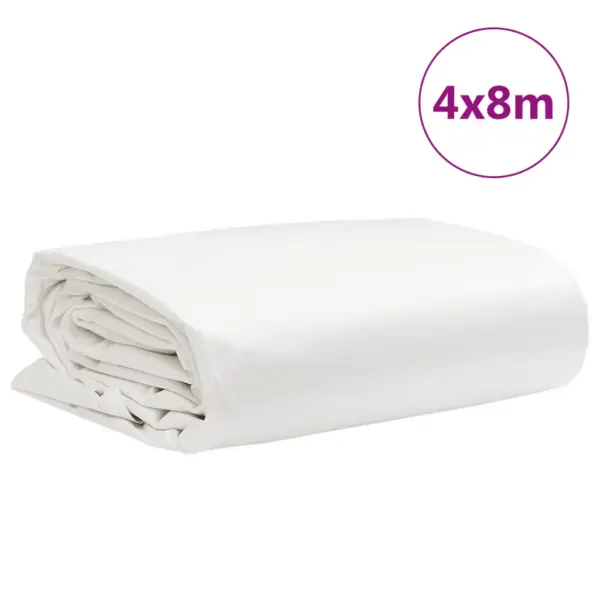 Valge PVC present, veekindel, 4 x 8 m, 650 g/m² – 9