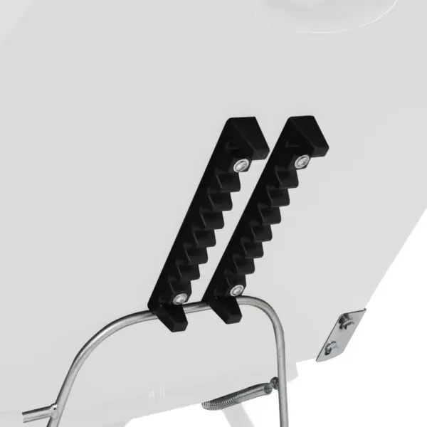 Reguleeritav iluhooldustool, valge kunstnahk, 360° pööratav, 180 x 62 x 78 cm – 6