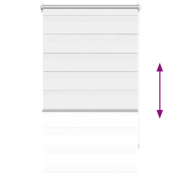 Valge sebraruloo, 70 x 120 cm, ruloo laius 67 cm, 100% polüester – 5