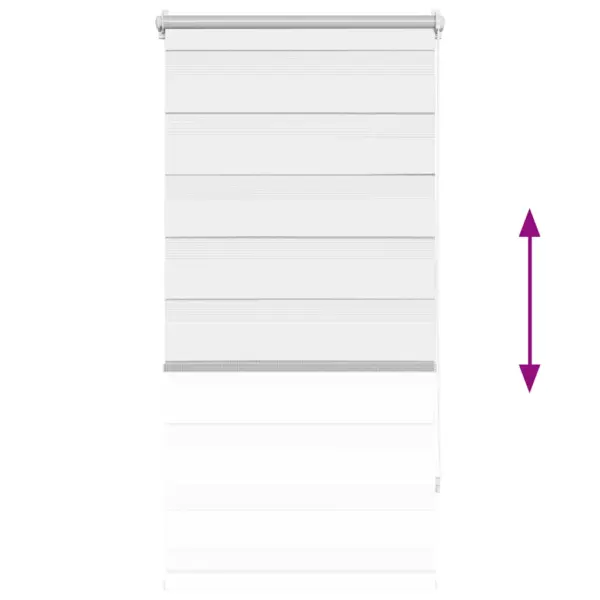 Sebraruloo aknale, valge, 80 x 150 cm, 100% polüester – 5