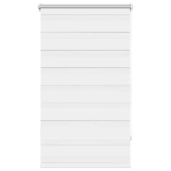 Valge sebraruloo, valguse reguleerimisega, 90 x 150 cm, 100% polüester – 2