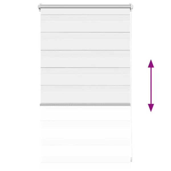 Valge sebraruloo aknale, 50 x 100 cm, 100% polüester – 5