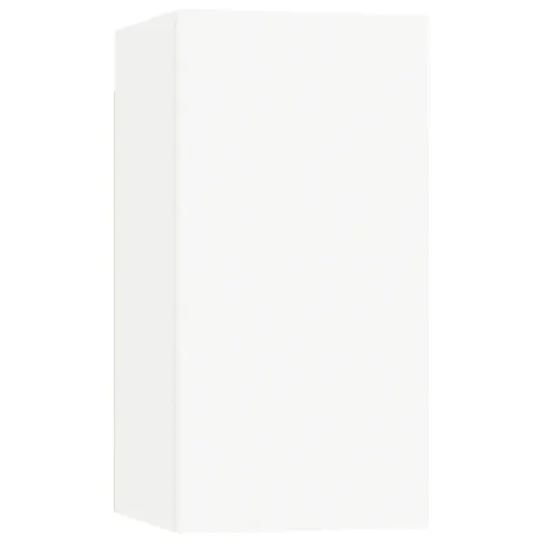Seinale kinnitatav 6-osaline telerikappide komplekt, valge tehispuit – 6