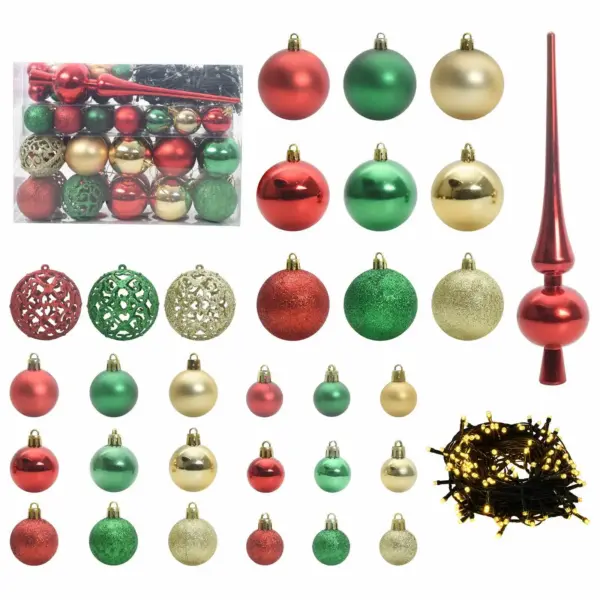 Valge tehisjõulupuu LED-tuledega, 150 cm, 150 LED-i, PVC ja teras – 7