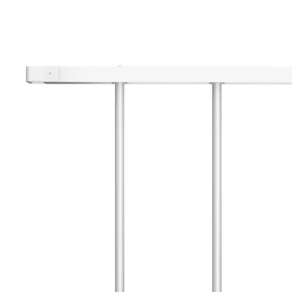 Ilmastikukindel valge aiapaneel pulbervärvitud terasest, 163 x 100 cm – 3