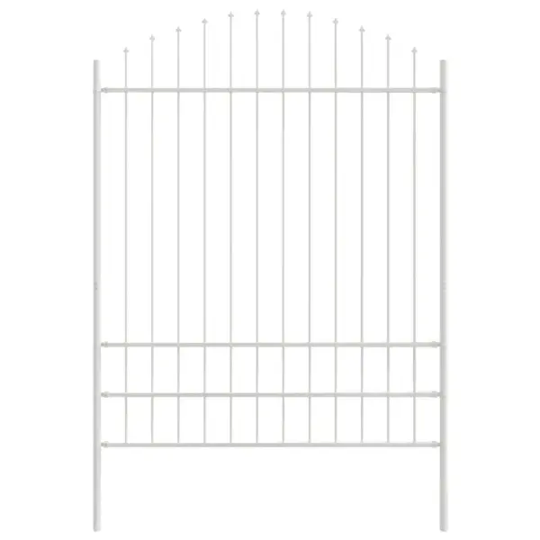 Valge pulbervärvitud terasest aiapaneelid, 2 tk, 170 x 225 cm – 5