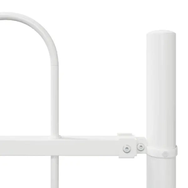 Valge pulbervärvitud terasest aiapiirdepaneel, 170 x 60 cm – 6