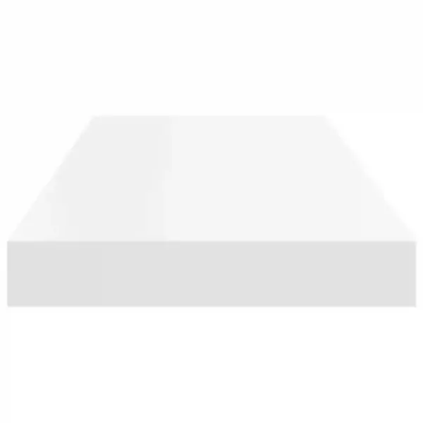 Valge ujuv seinariiul nähtamatu kinnitussüsteemiga, 60 x 23,5 cm MDF – 7