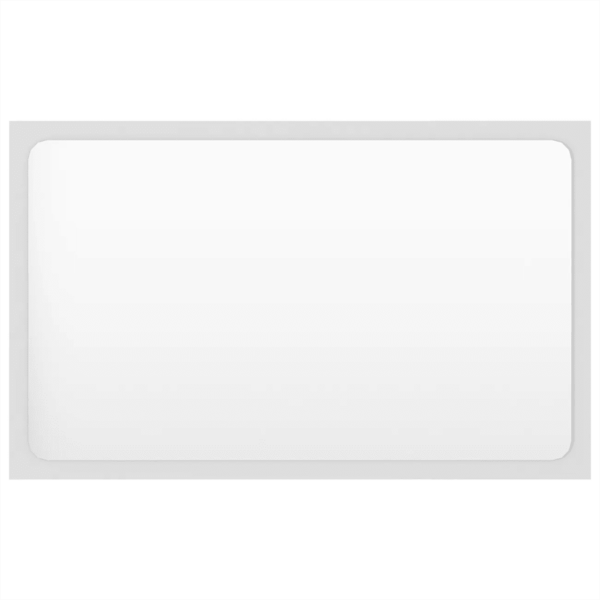 Valge vannitoamööbli komplekt valamukapi, keraamilise valamu ja peegliga, 60 cm – 11