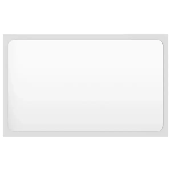 Vannitoamööbli komplekt valamukapi, kahe kõrge kapi ja peegliga, valge tehispuit, 60 cm – 8