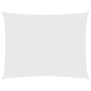 Veekindel ristkülikukujuline päikesepuri, valge, oxford-kangas, 4 x 6 m