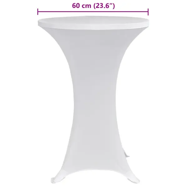 Veniv seisulauakate Ø 70 cm, valge, 4 tk – 6