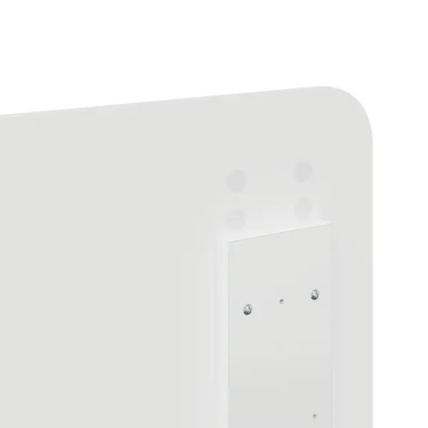 Valge sahtliga voodiraam peatsiga, tehispuit, 140 x 200 cm – 12